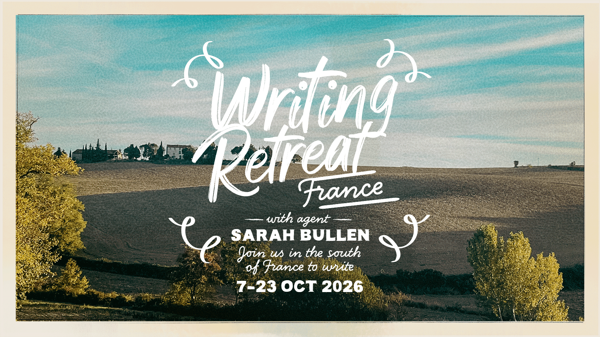 Writing Retreat in France with Sarah Bullen October 2026