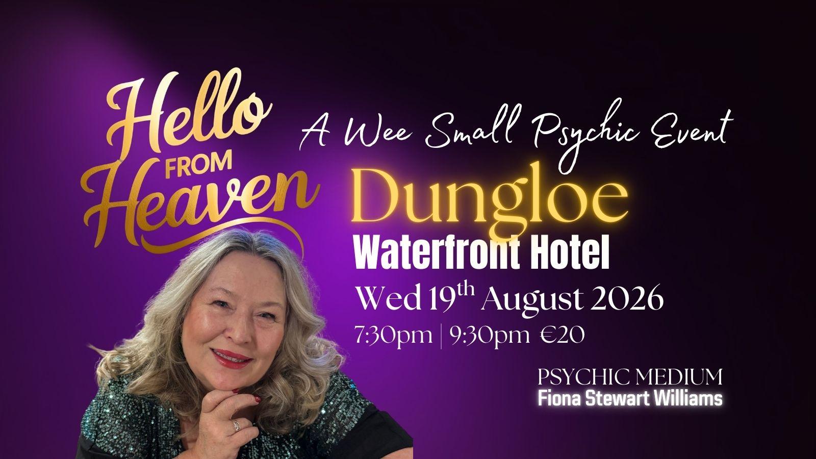 Hello from Heaven -  A Wee Psychic Night at Waterfront Hotel  Dungloe