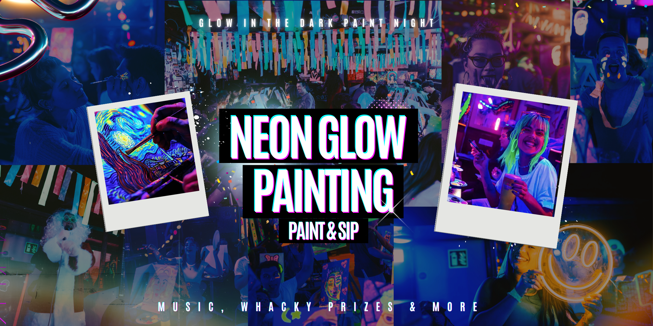 Neon Painting: Cherry Blossoms