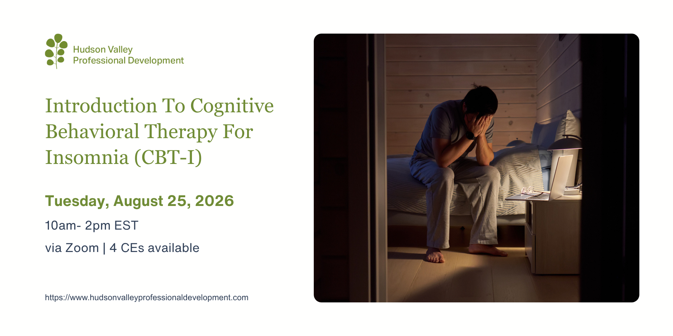 Introduction To  Cognitive Behavioral Therapy For Insomnia (CBT-I)