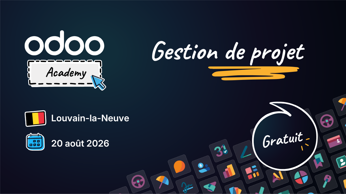 Odoo Academy Gestion de Projet - Louvain-la-Neuve