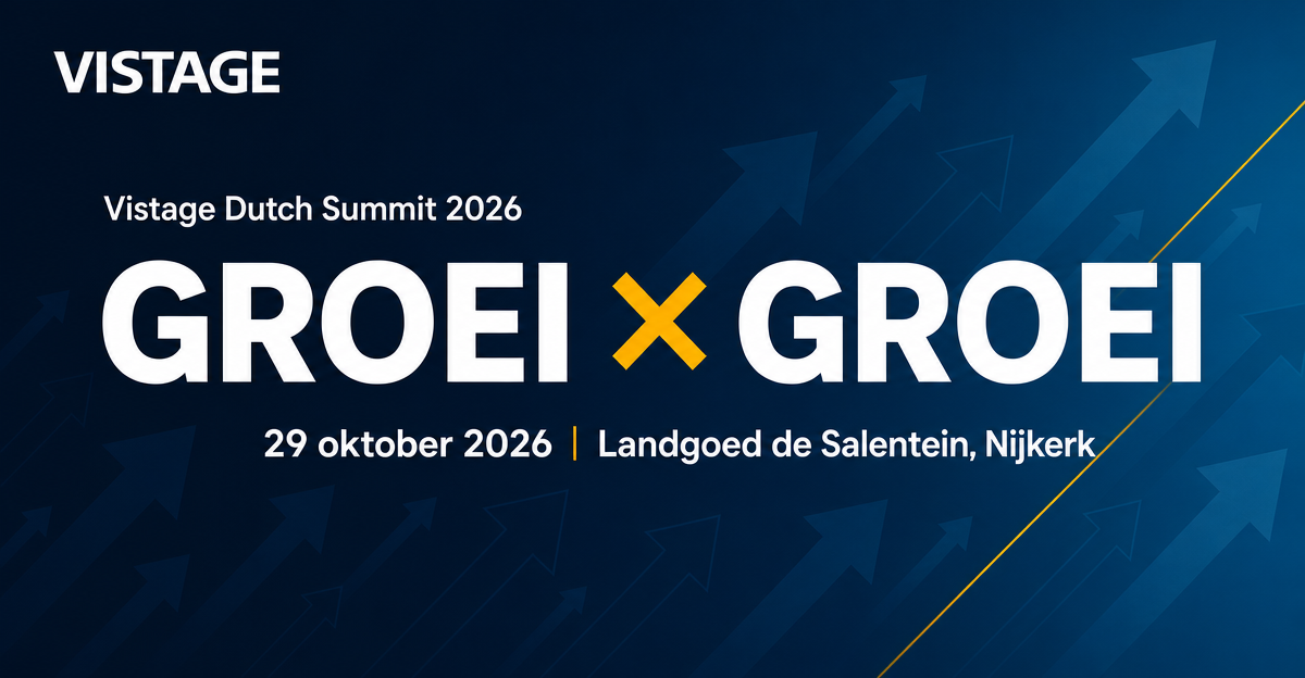 Vistage Dutch Summit 2026 - GROEI X GROEI