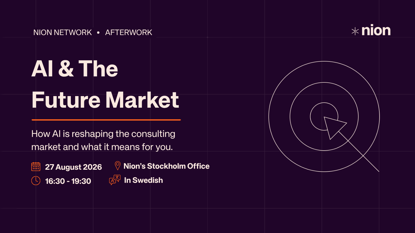 Nion Network Afterwork: AI & The Future Market