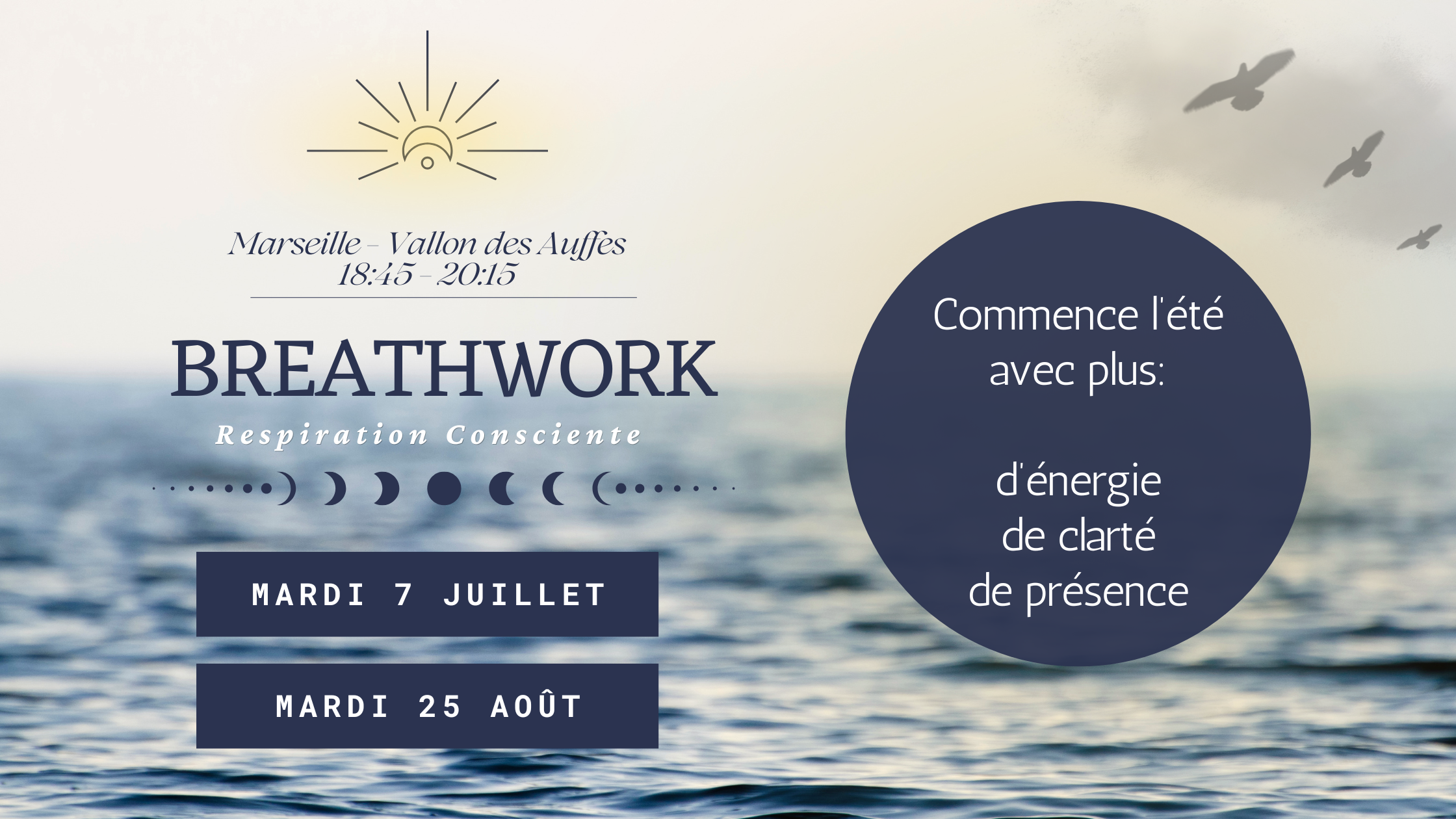 Atelier Breathwork Pleine Lune, Studio Numar Vallon des Auffes, Marseille