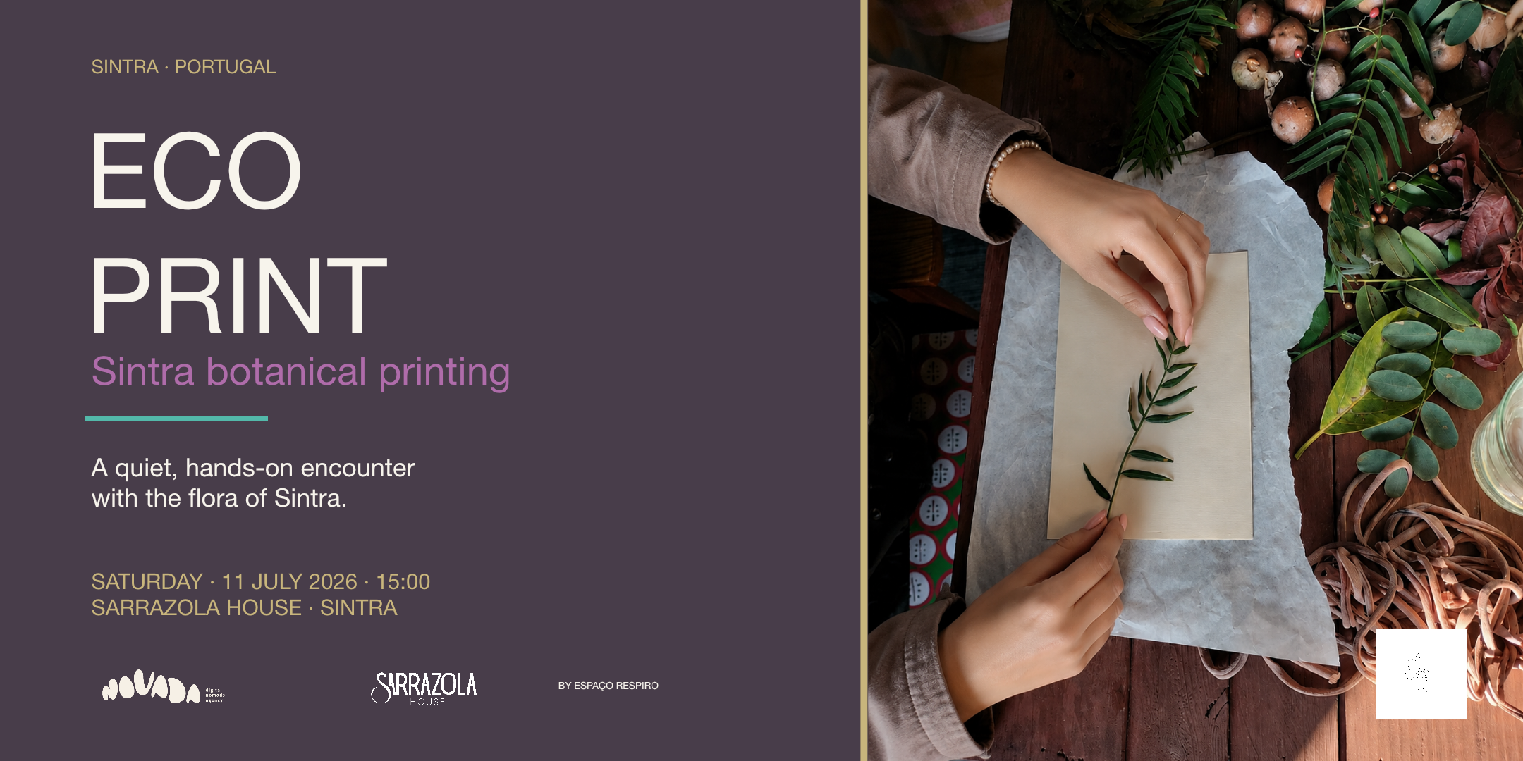 Sintra botanical printing by Espaco Respiro