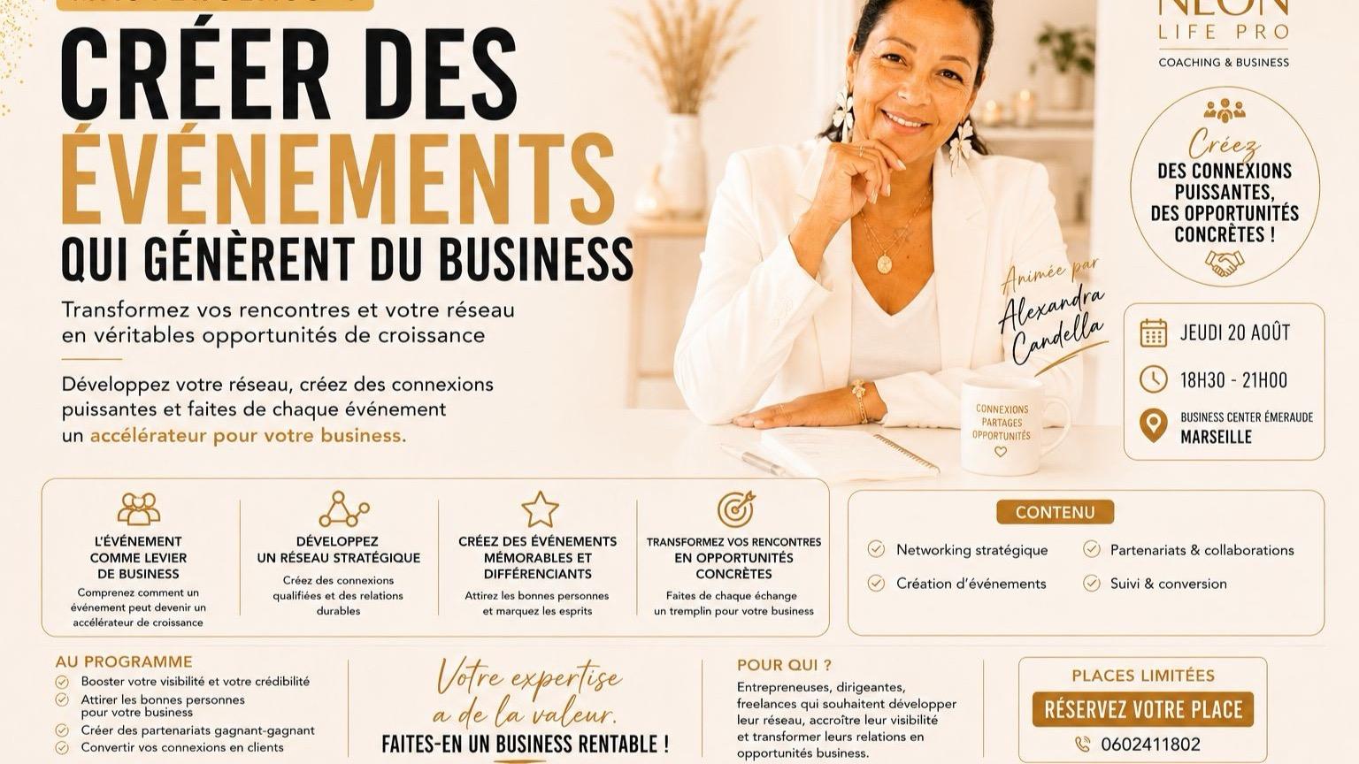 CRÉER DES ÉVÉNEMENTS QUI GÉNÈRENT DU BUSINESS