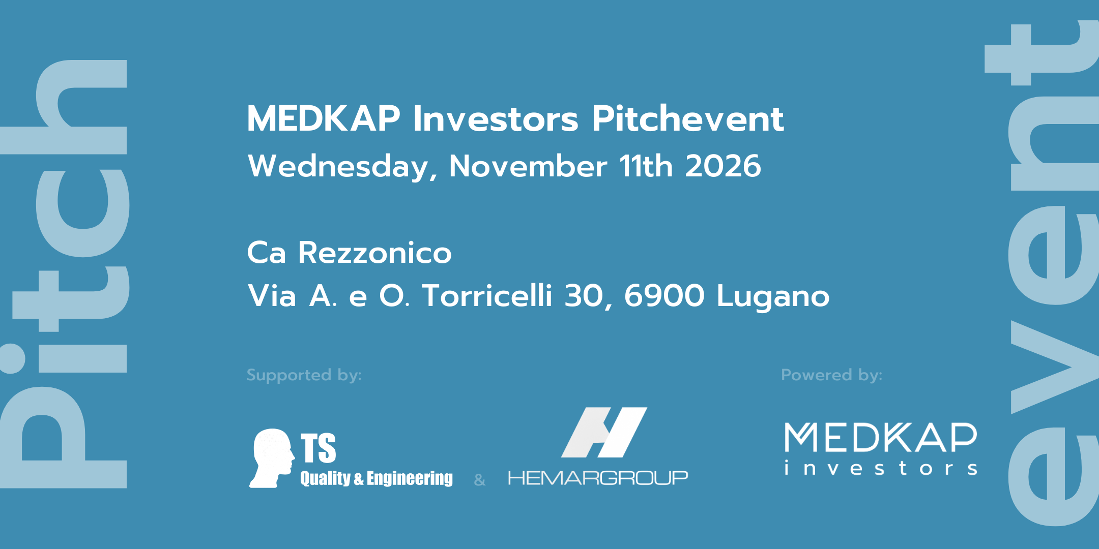 MEDKAP Investor's Pitchevent in Lugano