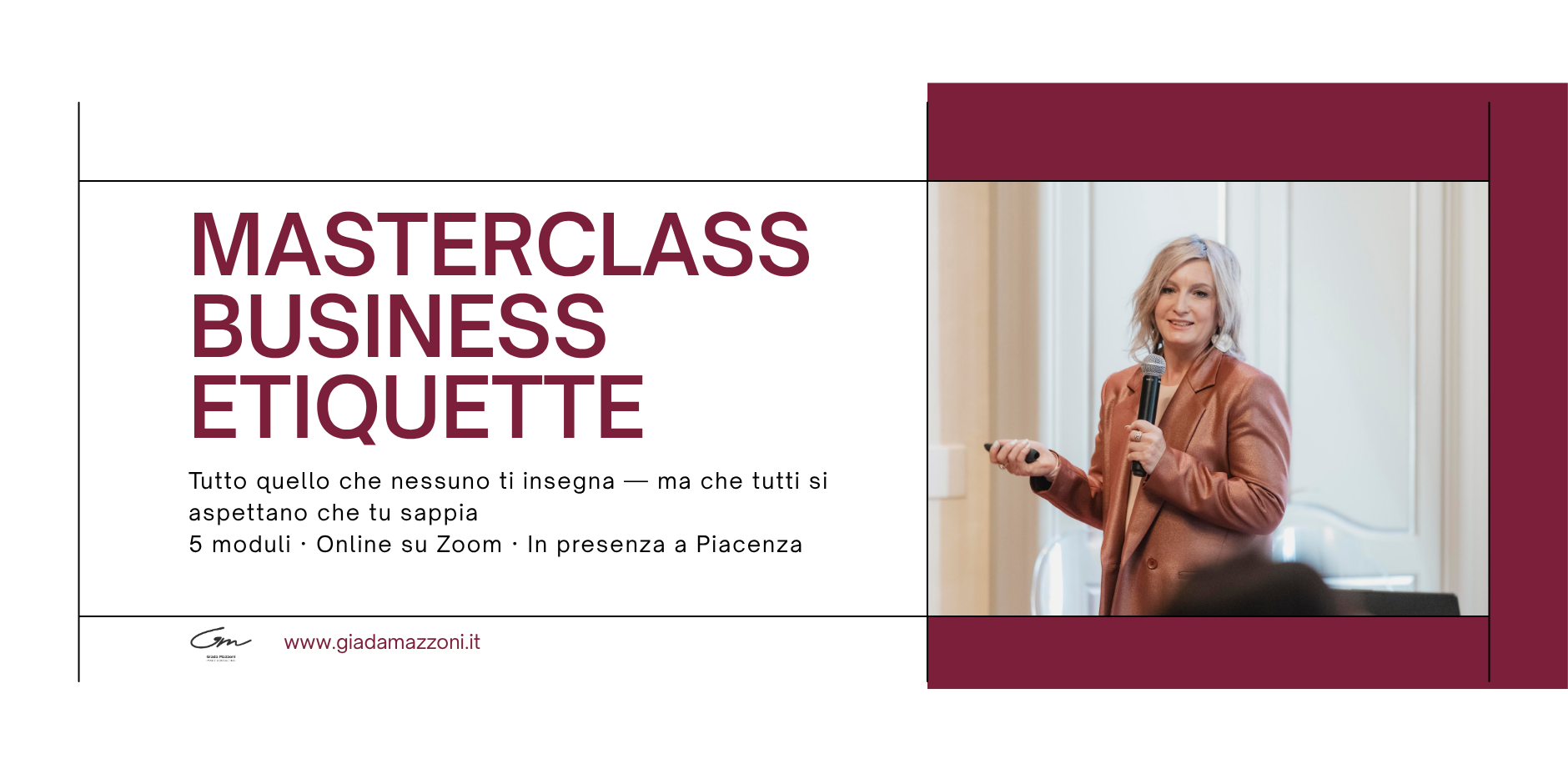 Masterclass Business Etiquette _ Percorso Completo | Da settembre 2026