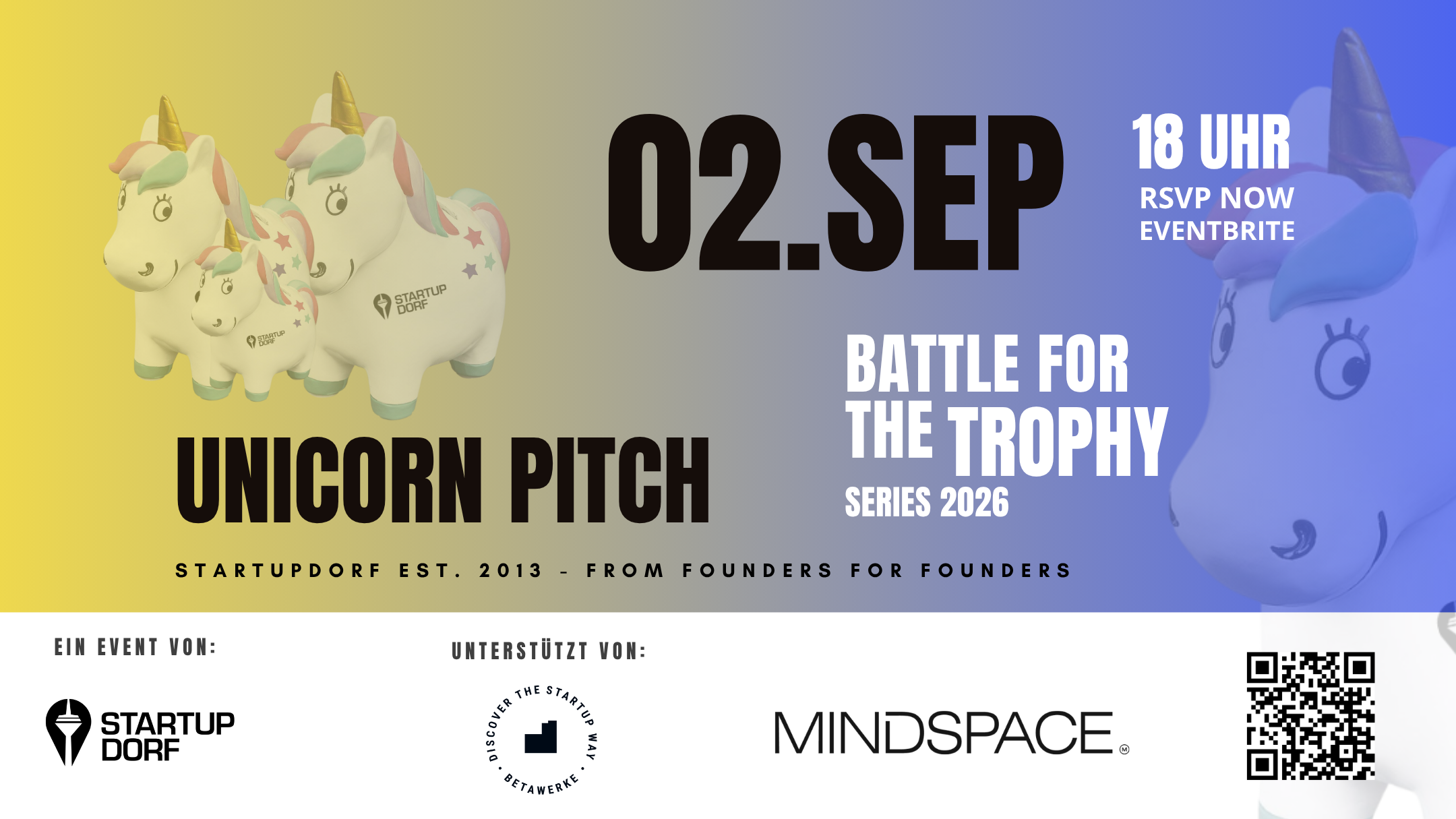 StartupDorf Unicorn Pitch Series 2026 - September Edition