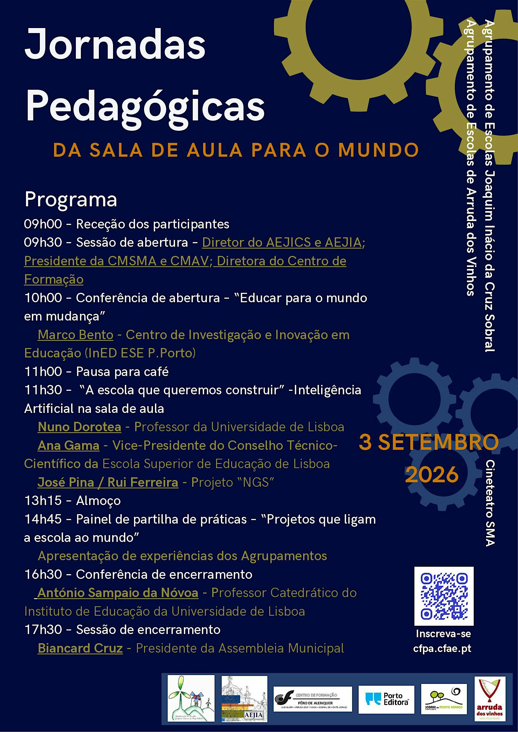 JORNADAS PEDAGÓGICAS-Da Sala de Aula para o Mundo
