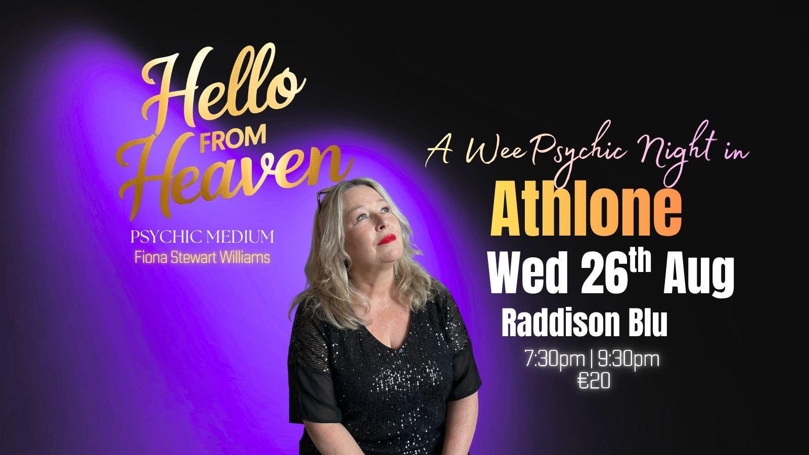 A Wee Psychic Night in Athlone - Psychic Medium Fiona Stewart Williams