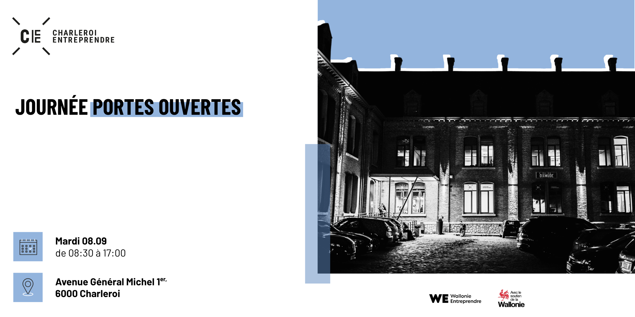 Journée portes ouvertes chez Charleroi Entreprendre