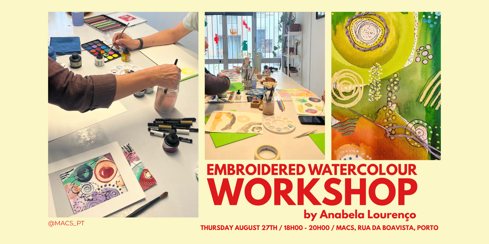 Embroidered Watercolour Workshop