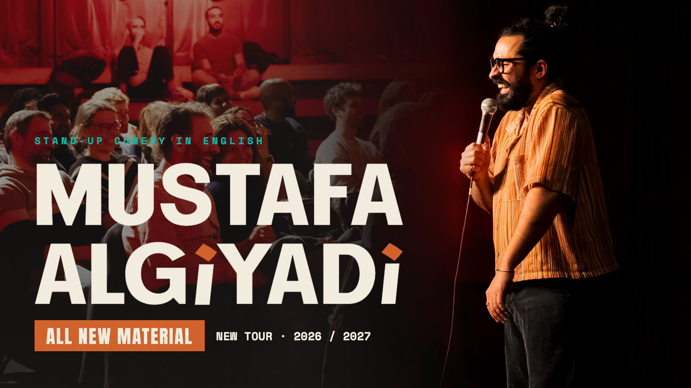 Standup Comedy in English • New Material with Mustafa Algiyadi • Prague