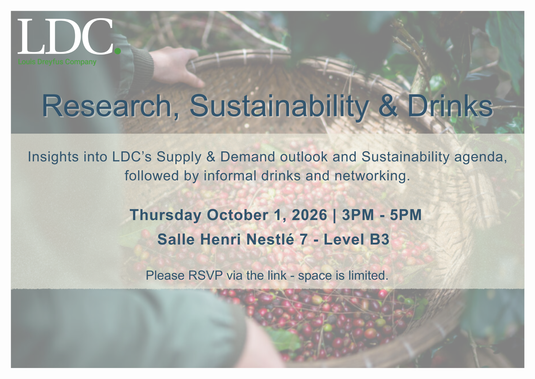 Research, Sustainability & Drinks by LDC