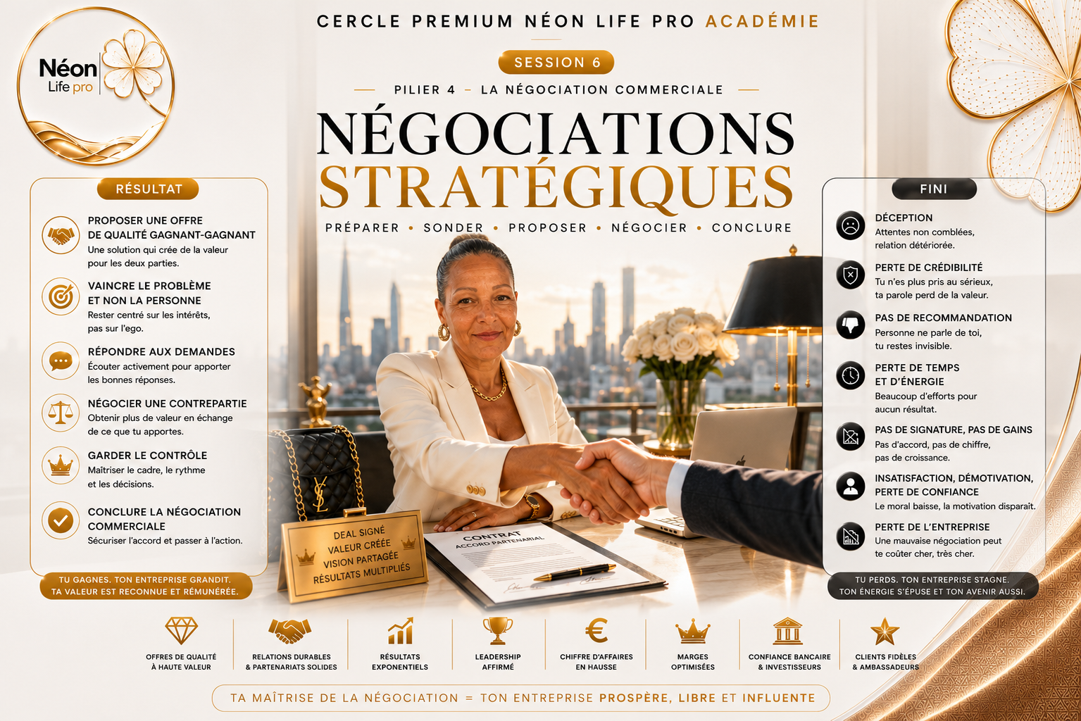 CERCLE PREMIUM NÉON LIFE PRO  - NÉGOCIATION STRATÉGIQUE