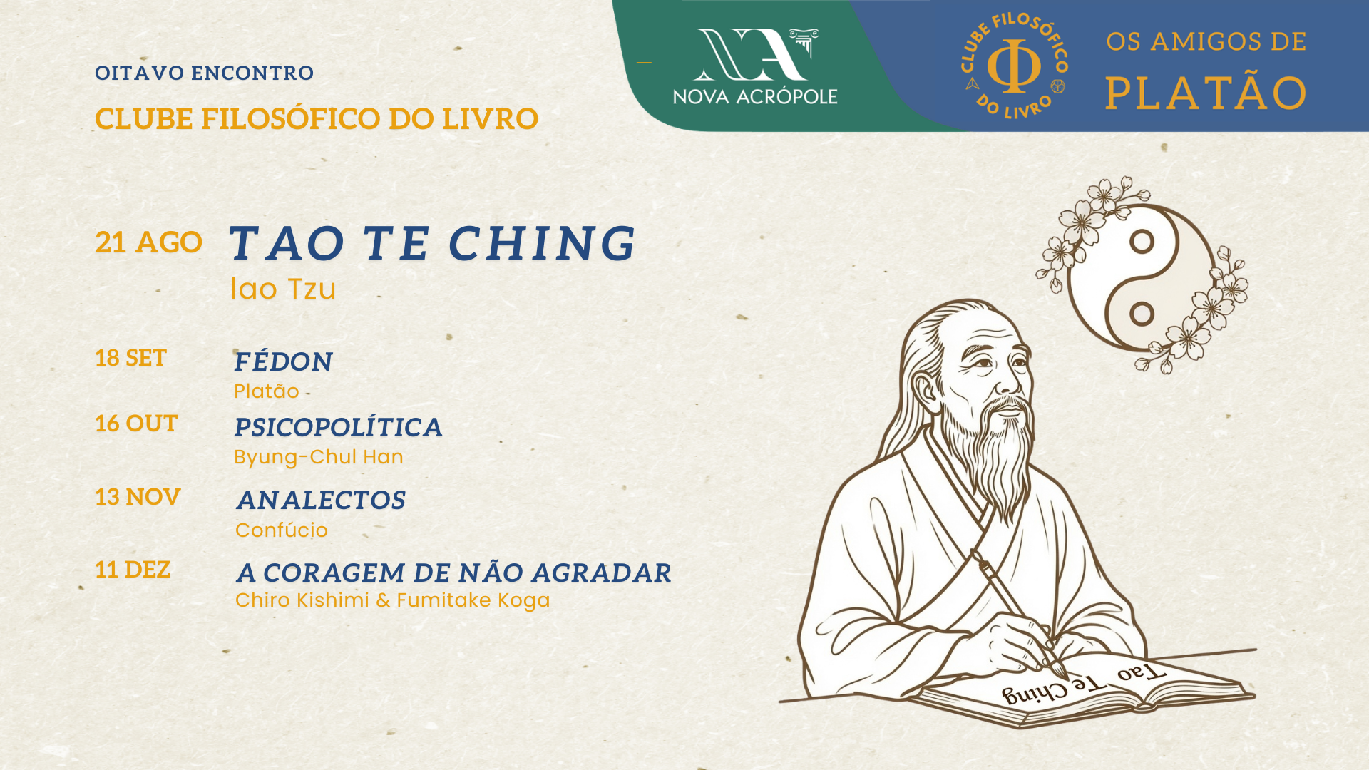 Clube Filosófico do Livro: Tao Te Ching