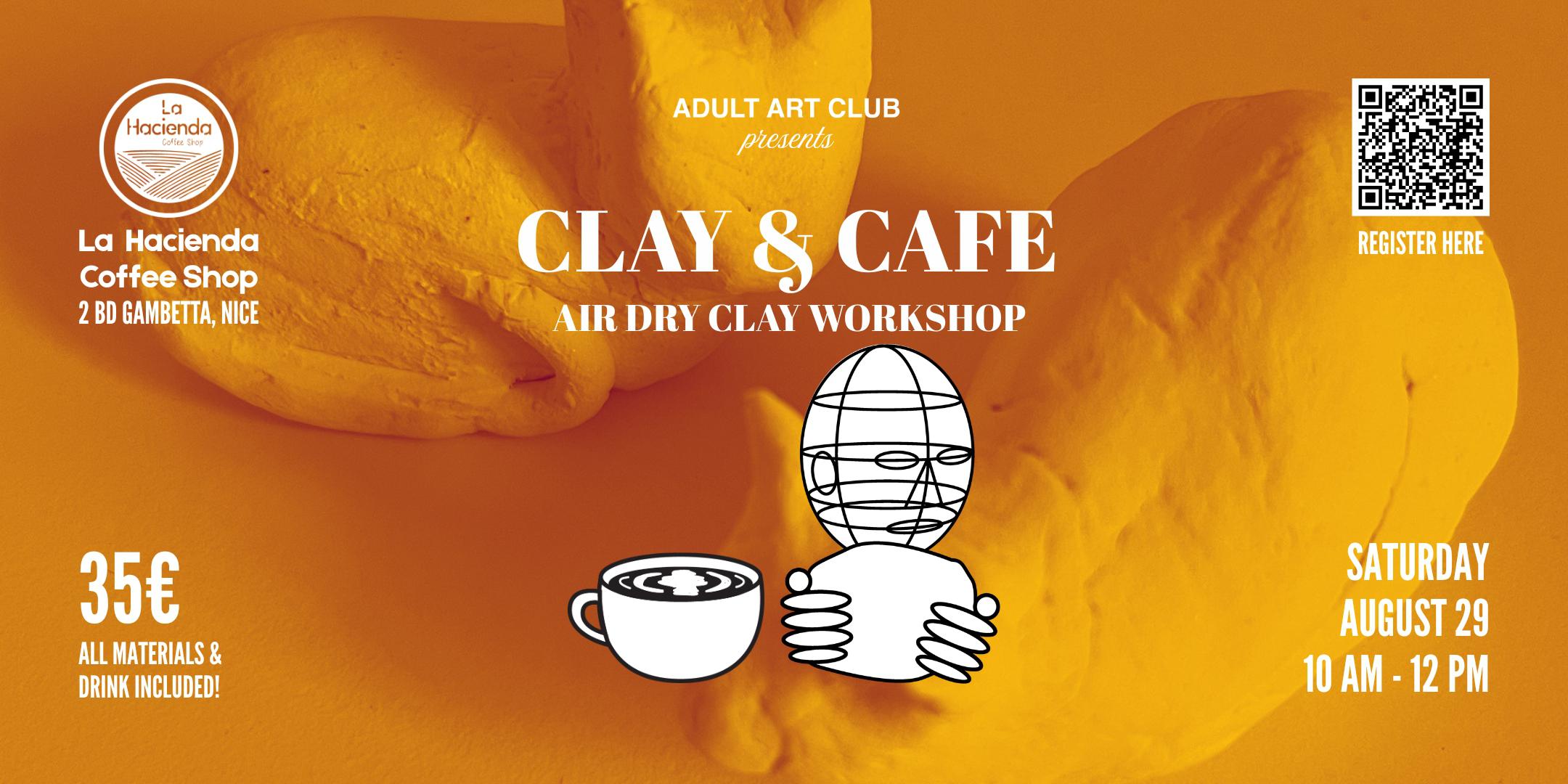 Clay & Cafe: Air Dry Clay Workshop at Local Coffee Shop (Nice, FR)