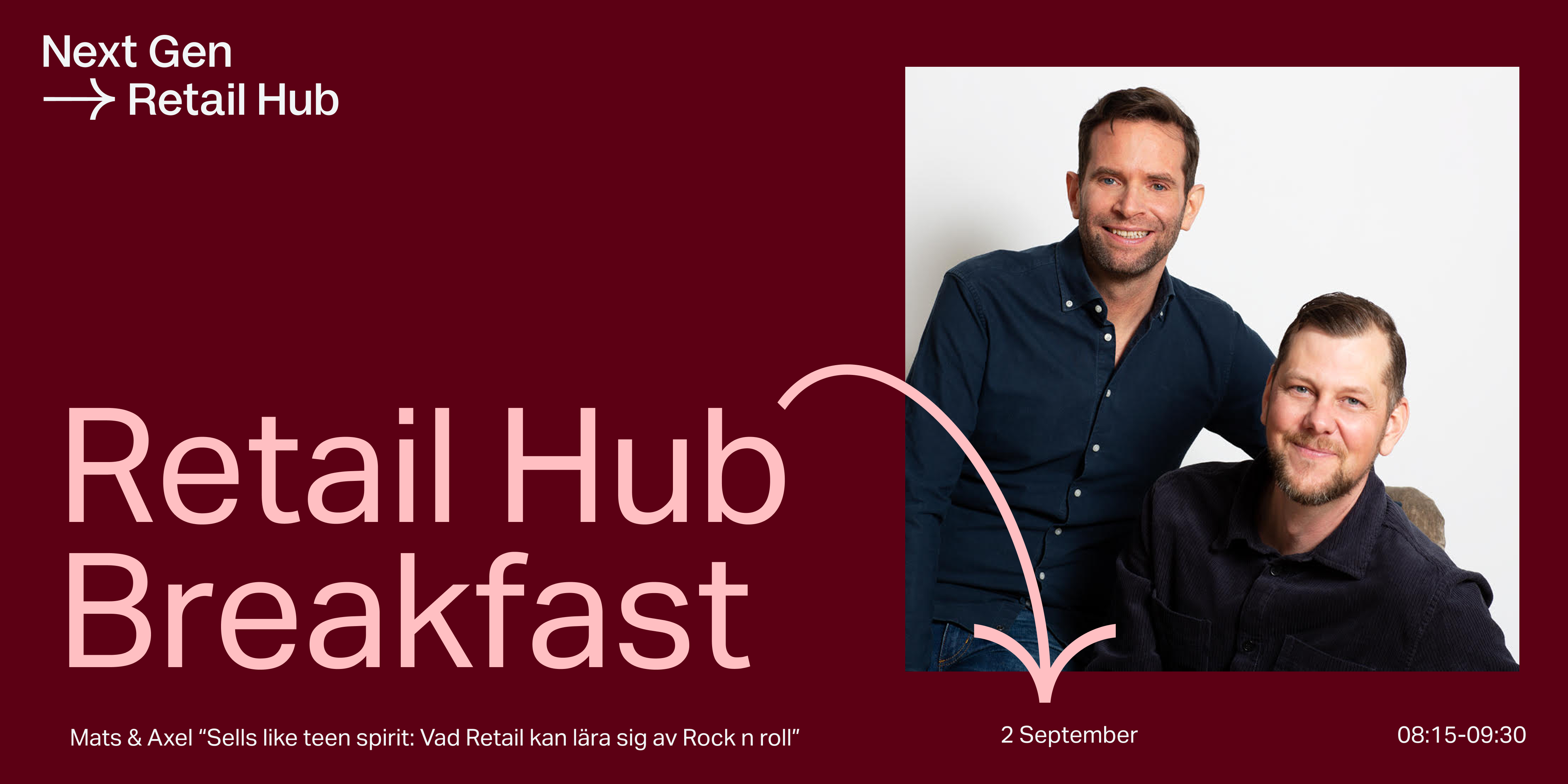 Retail Hub Breakfast w Mats Fischerström and  Axel Lindgren