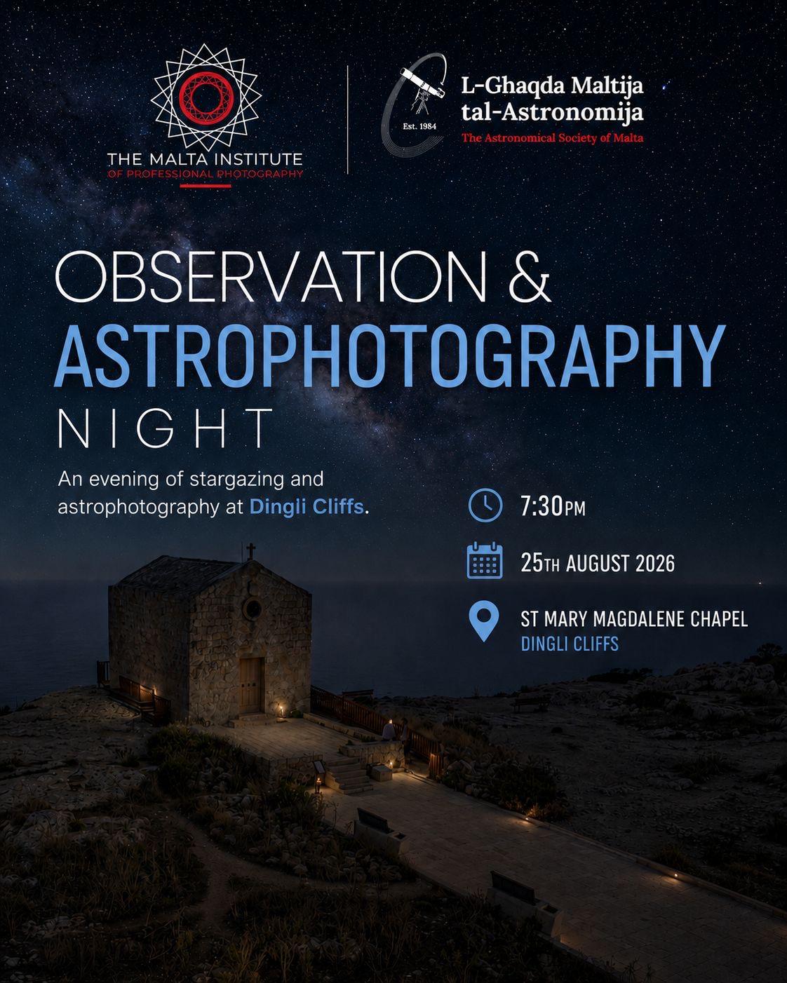 MIPP and The Astronomical Society of Malta Astrophotography Night