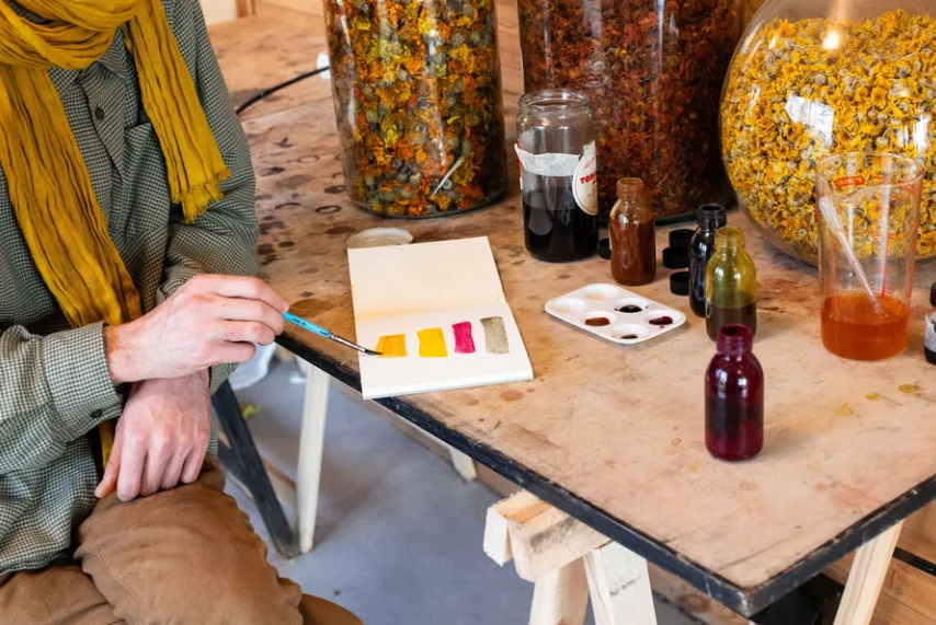 Atelier peinture végétale / Workshop plantaardige verf