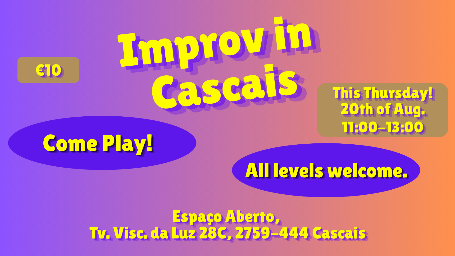 Improv Workshop in Cascais